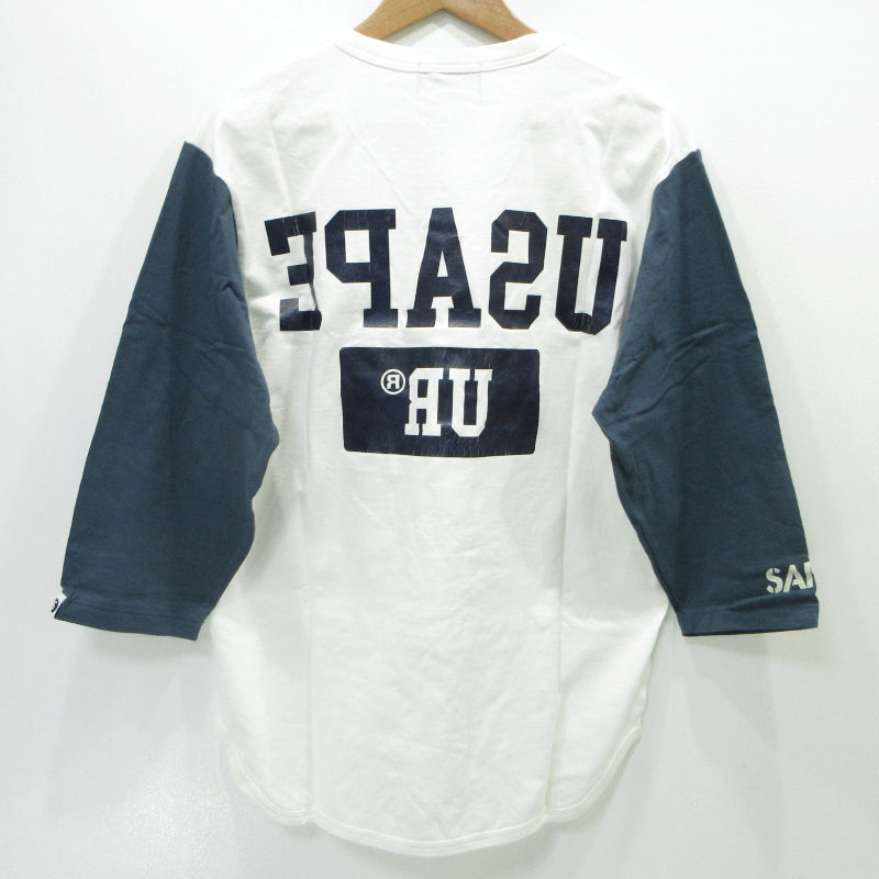SAPEur | サプール ひび割れ加工 半袖Ｔシャツ ホワイト サイズ：XL【三重本店】