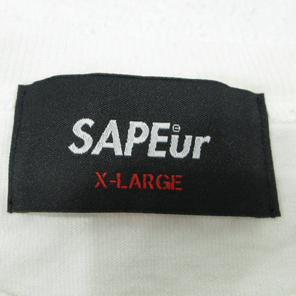 SAPEur | サプール ひび割れ加工 半袖Ｔシャツ ホワイト サイズ：XL【三重本店】