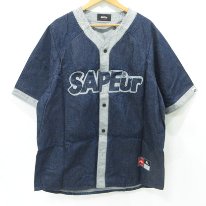 SAPEur | サプール デニムベースボールシャツ デニム インディゴ サイズ：XL【三重本店】