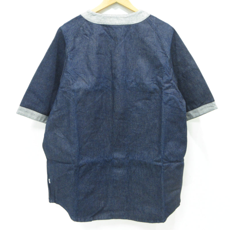 SAPEur | サプール デニムベースボールシャツ デニム インディゴ サイズ：XL【三重本店】