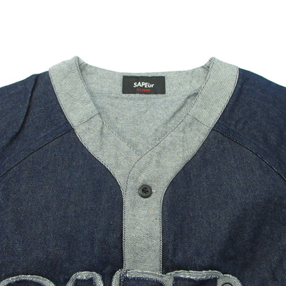 SAPEur | サプール デニムベースボールシャツ デニム インディゴ サイズ：XL【三重本店】