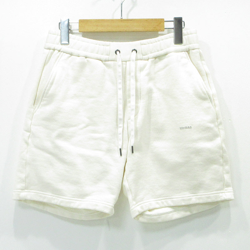TATRAS | タトラス FUSSA フッサ 25SS ロゴスウェットショートパンツ ショートパンツ MTAT25S5093-S ホワイト アイボリー サイズ：2【三重本店】