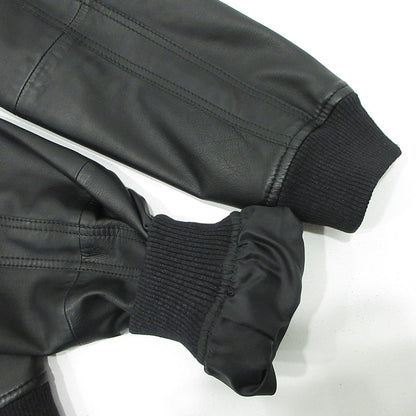 DIESEL | ディーゼル L-PINS-A シープスキンレザーボンバージャケット レザー A6226170 ブラック サイズ：L【三重本店】