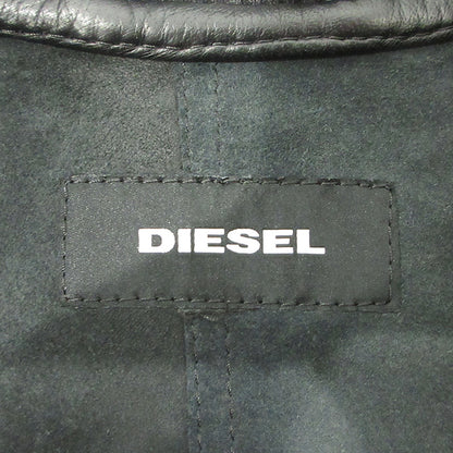DIESEL | ディーゼル L-PINS-A シープスキンレザーボンバージャケット レザー A6226170 ブラック サイズ：L【三重本店】