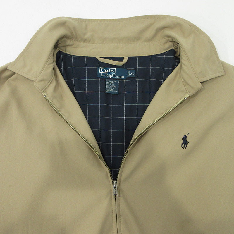 RALPH LAUREN | ラルフローレン ロゴ刺繍スイングトップ ブルゾン スイングトップ ベージュ サイズ：XL【三重本店】