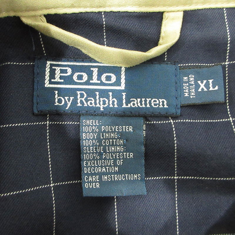 RALPH LAUREN | ラルフローレン ロゴ刺繍スイングトップ ブルゾン スイングトップ ベージュ サイズ：XL【三重本店】