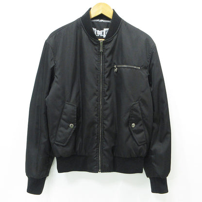 VERSACE | ヴェルサーチ MEDUSA CHAINS REVERSIBLE BOMBER JACKET メドゥーサチェーンリバーシブルボンバージャケット リバーシブル総柄中綿ジャケット ミリタリージャケット 1018824 ブラック×グレー サイズ：46【三重本店】