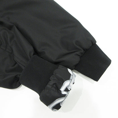 VERSACE | ヴェルサーチ MEDUSA CHAINS REVERSIBLE BOMBER JACKET メドゥーサチェーンリバーシブルボンバージャケット リバーシブル総柄中綿ジャケット ミリタリージャケット 1018824 ブラック×グレー サイズ：46【三重本店】