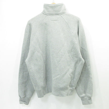 STUSSY | ステューシー ハーフジップ長袖スウェットシャツ ロゴラベル裏起毛プルオーバー スウェット 118573 グレー サイズ：M【三重本店】
