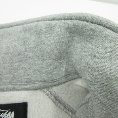STUSSY | ステューシー ハーフジップ長袖スウェットシャツ ロゴラベル裏起毛プルオーバー スウェット 118573 グレー サイズ：M【三重本店】