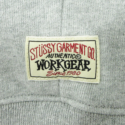 STUSSY | ステューシー ハーフジップ長袖スウェットシャツ ロゴラベル裏起毛プルオーバー スウェット 118573 グレー サイズ：M【三重本店】