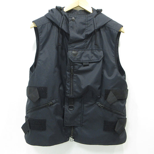 JUNYA WATANABE | ジュンヤワタナベ × C.P. Company シーピーカンパニー COMME des GARCONS コムデギャルソン W-NAME VEST ダブルネームベスト 25SS 中綿ベストライナー付きマルチポケットベスト ベスト WO-V901 ブラック サイズ：S【三重本店】