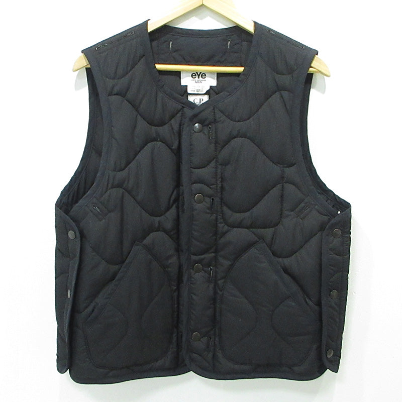 JUNYA WATANABE | ジュンヤワタナベ × C.P. Company シーピーカンパニー COMME des GARCONS コムデギャルソン W-NAME VEST ダブルネームベスト 25SS 中綿ベストライナー付きマルチポケットベスト ベスト WO-V901 ブラック サイズ：S【三重本店】