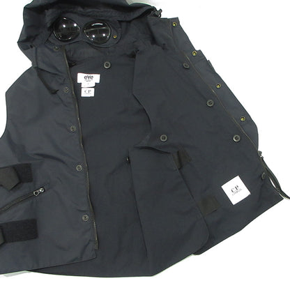 JUNYA WATANABE | ジュンヤワタナベ × C.P. Company シーピーカンパニー COMME des GARCONS コムデギャルソン W-NAME VEST ダブルネームベスト 25SS 中綿ベストライナー付きマルチポケットベスト ベスト WO-V901 ブラック サイズ：S【三重本店】