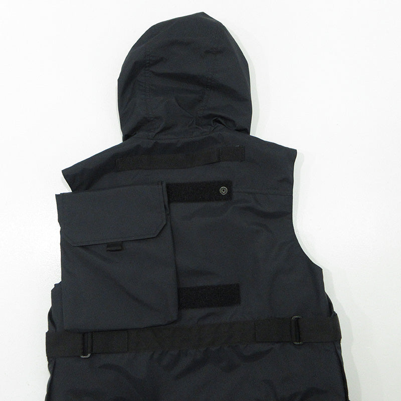 JUNYA WATANABE | ジュンヤワタナベ × C.P. Company シーピーカンパニー COMME des GARCONS コムデギャルソン W-NAME VEST ダブルネームベスト 25SS 中綿ベストライナー付きマルチポケットベスト ベスト WO-V901 ブラック サイズ：S【三重本店】