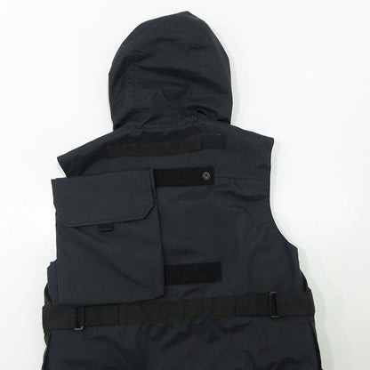 JUNYA WATANABE | ジュンヤワタナベ × C.P. Company シーピーカンパニー COMME des GARCONS コムデギャルソン W-NAME VEST ダブルネームベスト 25SS 中綿ベストライナー付きマルチポケットベスト ベスト WO-V901 ブラック サイズ：S【三重本店】