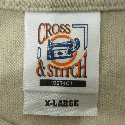 CROSS & STITCH | クロスステッチ プリント半袖Tシャツ 半袖Ｔシャツ ベージュ サイズ：XL【三重本店】