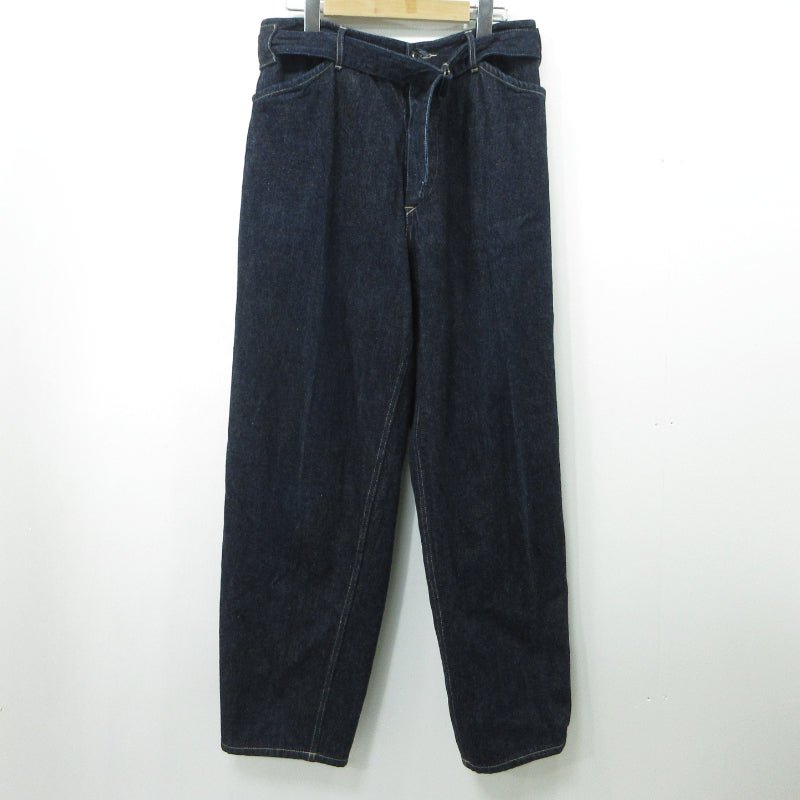 COMOLI | コモリ ベルテッドデニムパンツ デニムパンツ W03-03001 インディゴ サイズ：1【三重本店】【加古川物流】