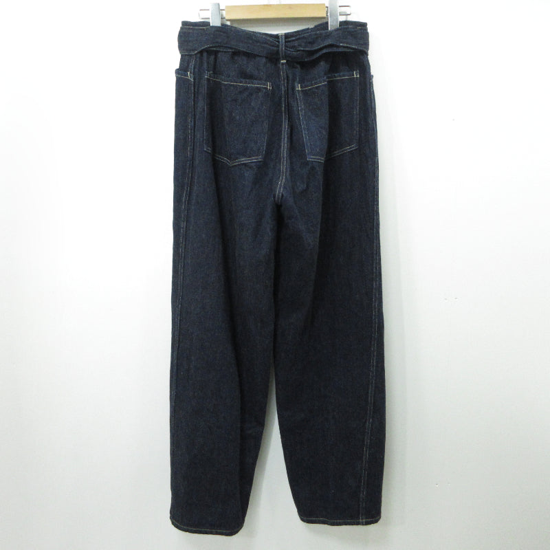 COMOLI | コモリ ベルテッドデニムパンツ デニムパンツ W03-03001 インディゴ サイズ：1【三重本店】【加古川物流】