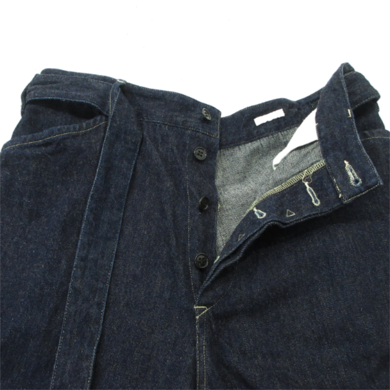 COMOLI | コモリ ベルテッドデニムパンツ デニムパンツ W03-03001 インディゴ サイズ：1【三重本店】【加古川物流】