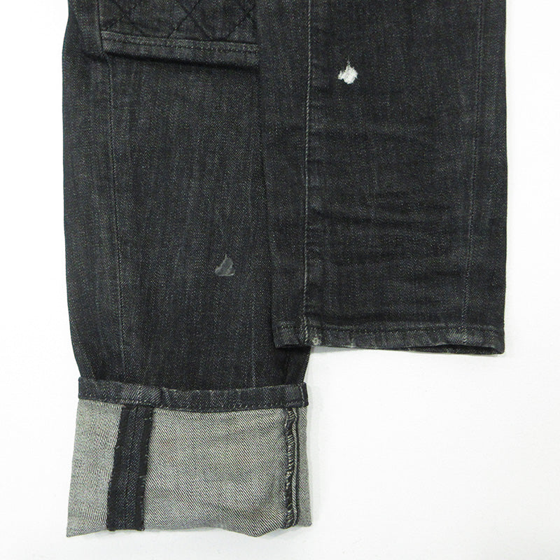 DSQUARED2 | ディースクエアード TIDY BIKER JEAN タイディバイカージーンズ USED加工ボタンフライデニムパンツ ダメージ加工 ペイント加工 デニムパンツ S74LA0804 ブラック サイズ：46【三重本店】