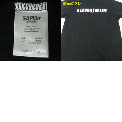 SAPEur | サプール MASATOSHI HAMADA A Laugh For Life SS Tee 半袖Ｔシャツ ブラック サイズ：M【三重本店】