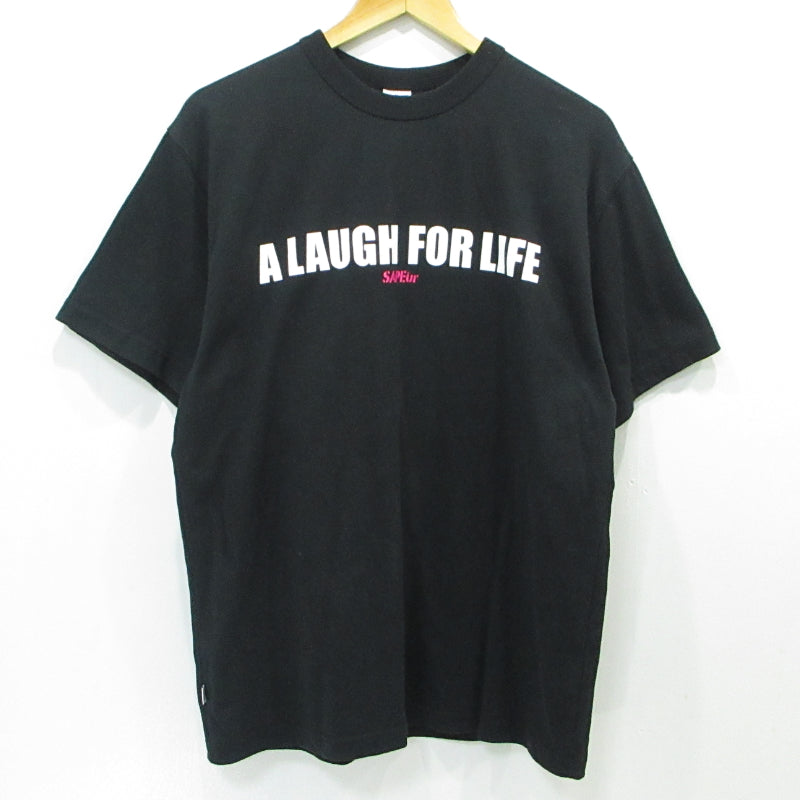 SAPEur | サプール MASATOSHI HAMADA A Laugh For Life SS Tee 半袖Ｔシャツ ブラック サイズ：M【三重本店】