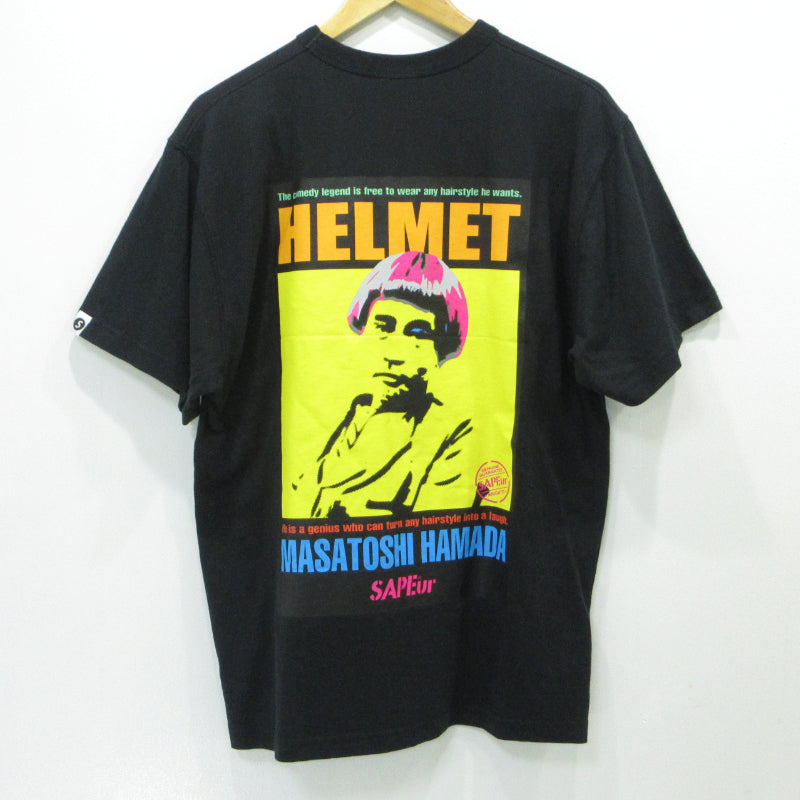 SAPEur | サプール MASATOSHI HAMADA A Laugh For Life SS Tee 半袖Ｔシャツ ブラック サイズ：M【三重本店】