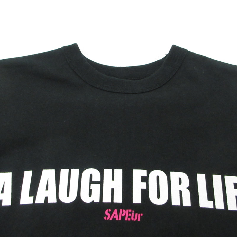 SAPEur | サプール MASATOSHI HAMADA A Laugh For Life SS Tee 半袖Ｔシャツ ブラック サイズ：M【三重本店】