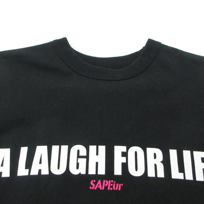SAPEur | サプール MASATOSHI HAMADA A Laugh For Life SS Tee 半袖Ｔシャツ ブラック サイズ：M【三重本店】