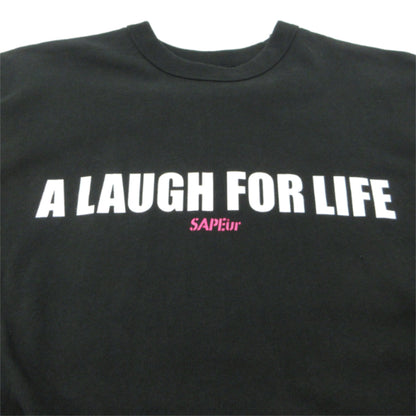 SAPEur | サプール MASATOSHI HAMADA A Laugh For Life SS Tee 半袖Ｔシャツ ブラック サイズ：M【三重本店】
