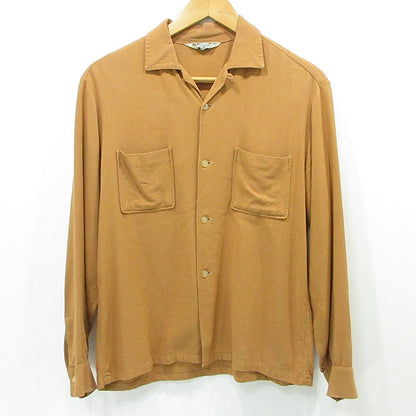 Pilgrim | ピルグリム 襟2WAY長袖シャツ 50~60's カリフォルニア製 その他トップス ブラウン キャメル サイズ：M【三重本店】