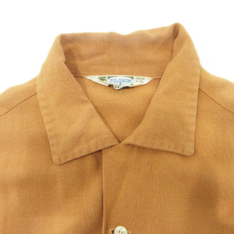 Pilgrim | ピルグリム 襟2WAY長袖シャツ 50~60's カリフォルニア製 その他トップス ブラウン キャメル サイズ：M【三重本店】