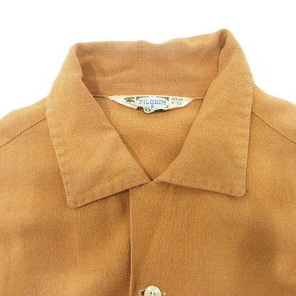 Pilgrim | ピルグリム 襟2WAY長袖シャツ 50~60's カリフォルニア製 その他トップス ブラウン キャメル サイズ：M【三重本店】