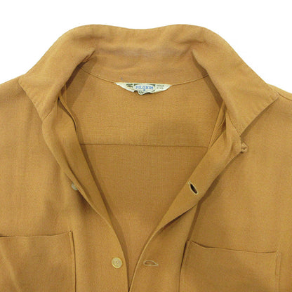 Pilgrim | ピルグリム 襟2WAY長袖シャツ 50~60's カリフォルニア製 その他トップス ブラウン キャメル サイズ：M【三重本店】