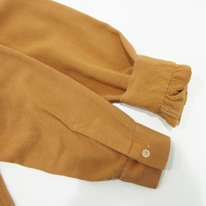 Pilgrim | ピルグリム 襟2WAY長袖シャツ 50~60's カリフォルニア製 その他トップス ブラウン キャメル サイズ：M【三重本店】