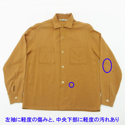 Pilgrim | ピルグリム 襟2WAY長袖シャツ 50~60's カリフォルニア製 その他トップス ブラウン キャメル サイズ：M【三重本店】