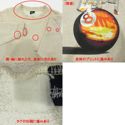 STUSSY | ステューシー 8BALL長袖スウェットシャツ スウェット ベージュ サイズ：L【三重本店】