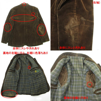 OLD | オールド Le Meilleur d'Amiens ルメイユー・ダミアン コーデュロイジャケット フレンチ 40's～60's その他アウター ブラウン サイズ：不明【三重本店】