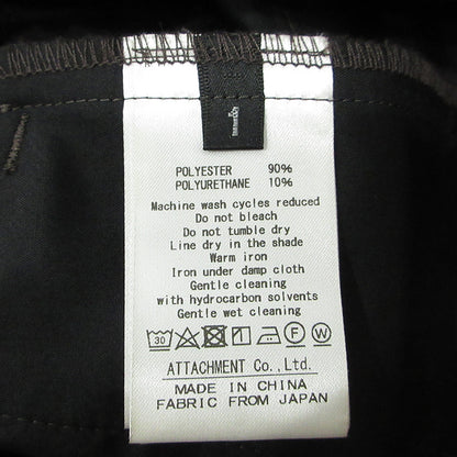 ATTACHMENT | アタッチメント × STUDIOUS ステュディオス REGULAR FIT EASY TROUSERS レギュラーフィットイージートラウザー ストレッチタックパンツ スラックス その他ボトムス AP42-113 グレー サイズ：1【三重本店】