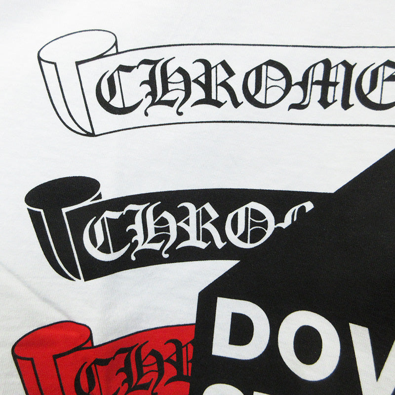 CHROME HEARTS | クロムハーツ × COMME des GARCONS × DOVER STREET MARKET コムデギャルソン ドーバーストリートマーケット ロゴプリント半袖Tシャツ AD2018 トリプルコラボ 半袖Ｔシャツ ZB-T001 ホワイト サイズ：XXL【三重本店】