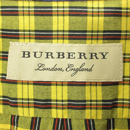 BURBERRY London England | バーバリーロンドンイングランド クレイジーパターンチェックシャツ 総柄切替え長袖シャ 長袖シャツ 8002553 ブルー×イエロー×ベージュ マルチカラー サイズ：L【三重本店】