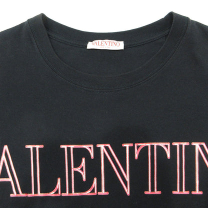 Valentino | ヴァレンチノ NEON UNIVERSE PRINT T-SHIRT ネオンユニバースプリントTシャツ ロゴプリント半袖Tシャツ 半袖Ｔシャツ XV3MG11H85M ブラック サイズ：L【三重本店】