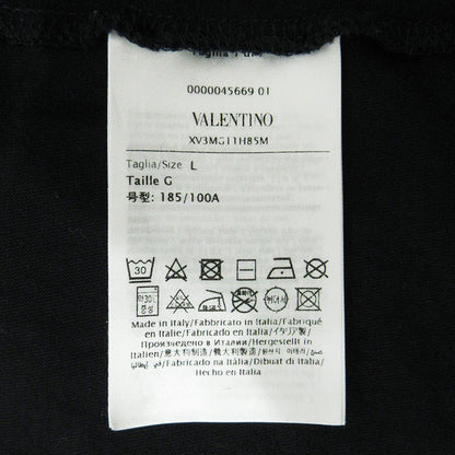 Valentino | ヴァレンチノ NEON UNIVERSE PRINT T-SHIRT ネオンユニバースプリントTシャツ ロゴプリント半袖Tシャツ 半袖Ｔシャツ XV3MG11H85M ブラック サイズ：L【三重本店】