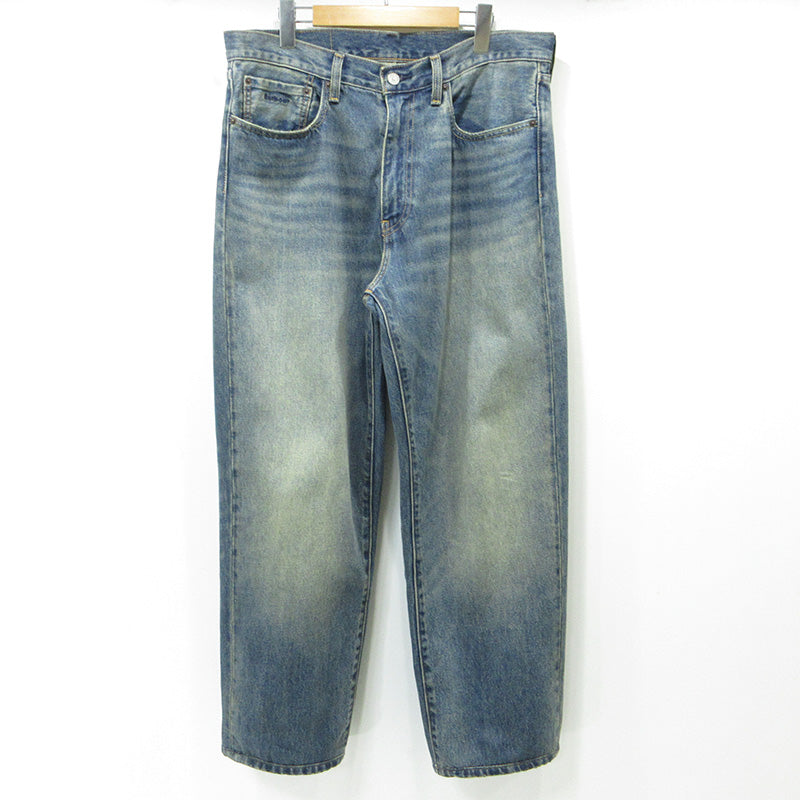 Barbour | バーブァー × LEVIS リーバイス Lot. 568 Loose Jeans ルーズジーンズ ロゴ刺繍ジップフライデニムパンツ デニムパンツ 003GN-0000 ブルー インディゴ サイズ：34【三重本店】