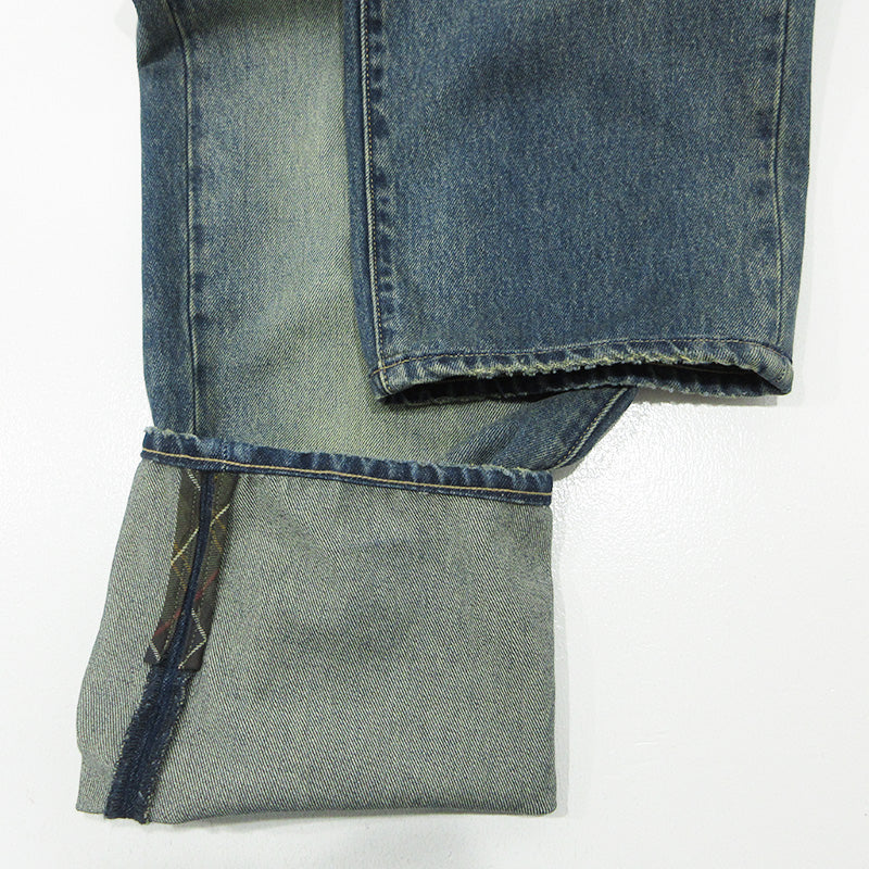 Barbour | バーブァー × LEVIS リーバイス Lot. 568 Loose Jeans ルーズジーンズ ロゴ刺繍ジップフライデニムパンツ デニムパンツ 003GN-0000 ブルー インディゴ サイズ：34【三重本店】