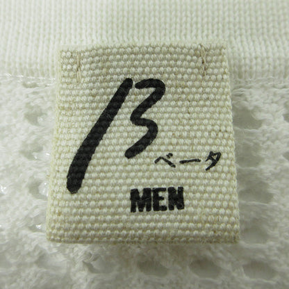 β | ベータ コットンメッシュ半袖ニット メッシュ半袖Tシャツ セーター ニット 27-53KK02 ホワイト サイズ：L【三重本店】