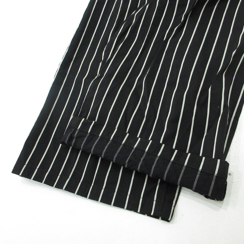 SHAREEF | シャリーフ STRIPE WIDE PANTS パンツ ブラック サイズ：3【三重本店】