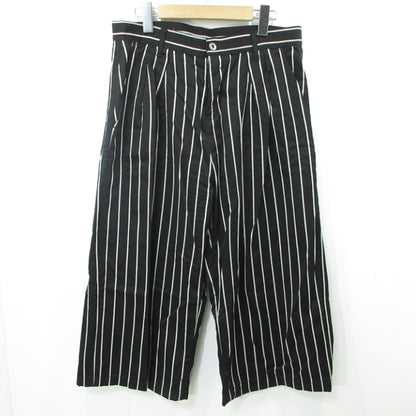 SHAREEF | シャリーフ STRIPE WIDE PANTS パンツ ブラック サイズ：3【三重本店】
