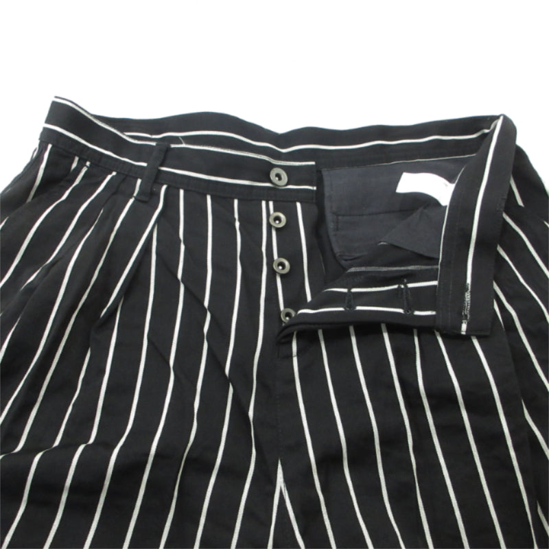 SHAREEF | シャリーフ STRIPE WIDE PANTS パンツ ブラック サイズ：3【三重本店】